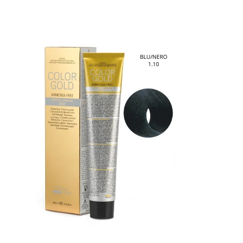 Design Look Color Gold Keratin 1.10 Free Ammoniaca 100ml - Blu/Nero