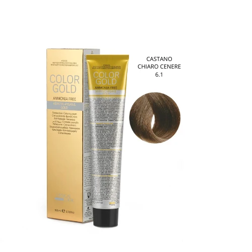 Design Look Color Gold Keratin 6.1 Free Ammoniaca 100ml - Castano Chiaro Cenere