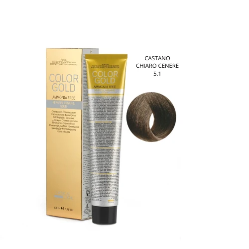 Design Look Color Gold Keratin 5.1 Free Ammoniaca 100ml - Castano Chiaro Cenere