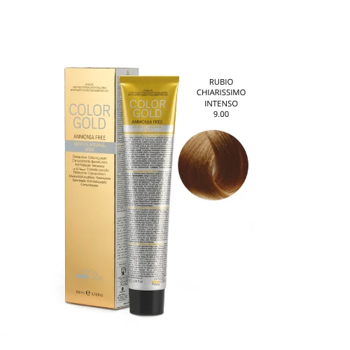 Design Look Color Gold Keratin 9.00 Free Ammoniaca 100ml - Rubio Chiarissimo Intenso