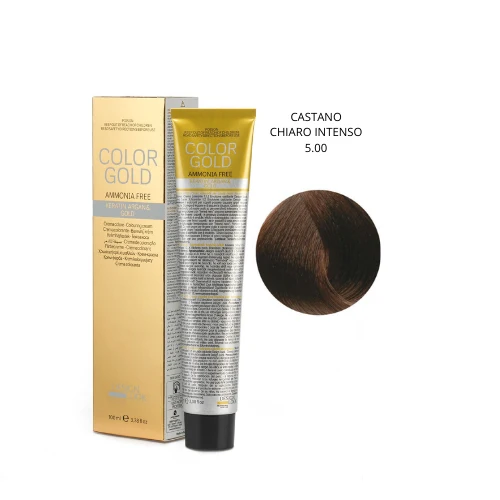 Design Look Color Gold Keratin 5.00 Free Ammoniaca 100ml - Castano Chiaro Intenso