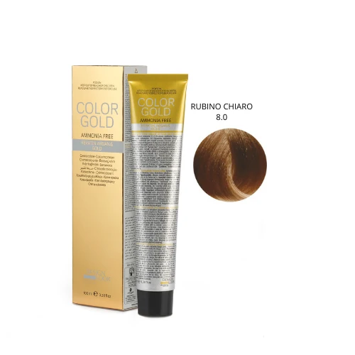 Design Look Color Gold Keratin 8.0 Free Ammoniaca 100ml - Rubino Chiaro