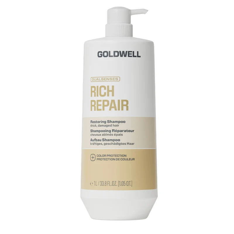 Goldwell Dualsenses Rich Repair Restoring Shampoo 1000ml - shampoo capelli danneggiati