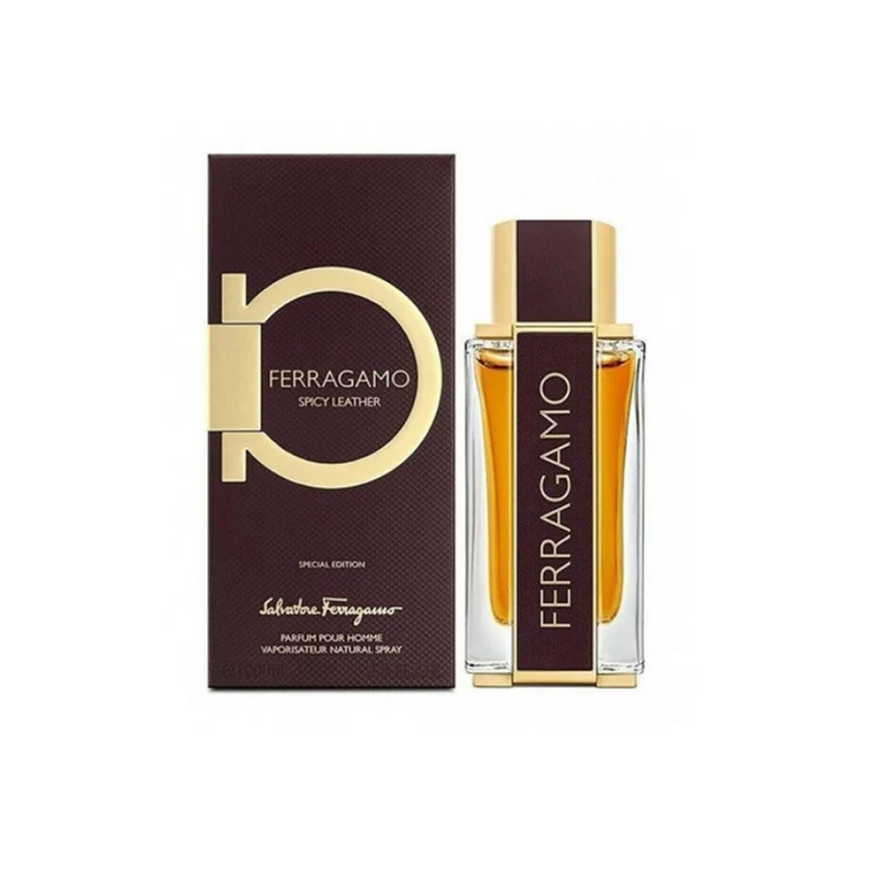 FERRAGAMO SPICY LEATHER PARFUM 100 ML COFFRET