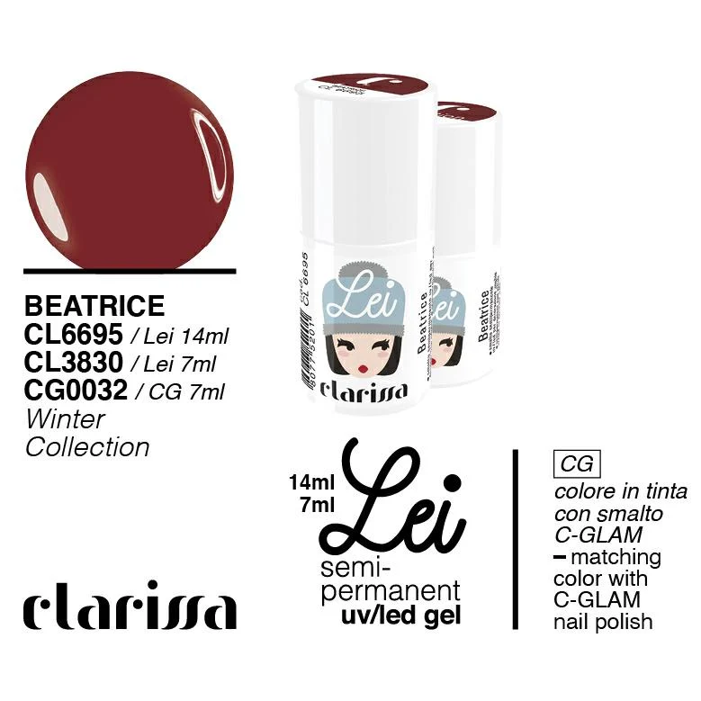 CLARISSA SMALTO SEMIPERMANENTE LEI BEATRICE 7ML CL 3830