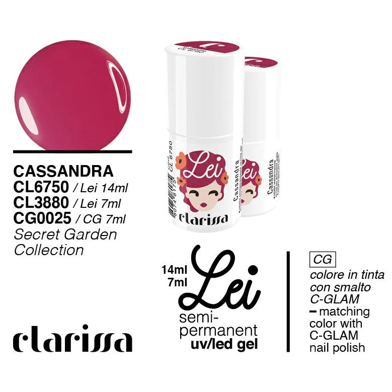 CLARISSA SMALTO SEMIPERMANENTE LEI CASSANDRA 7ML CL 3880