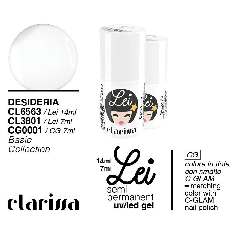 CLARISSA SMALTO SEMIPERMANENTE LEI DESIDERIA 7ML CL 3801