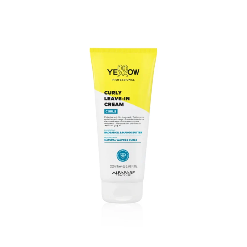 ALFAPARF YELLOW CURLY LEAVE IN CREAM 200ML