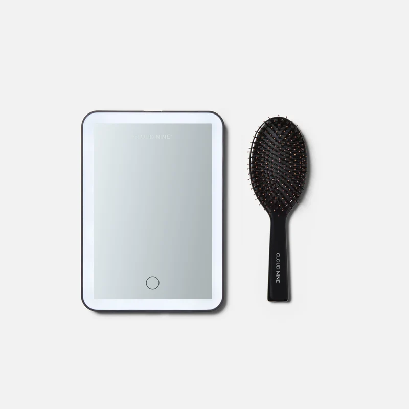 Vanity Mirror and Dressing Brush