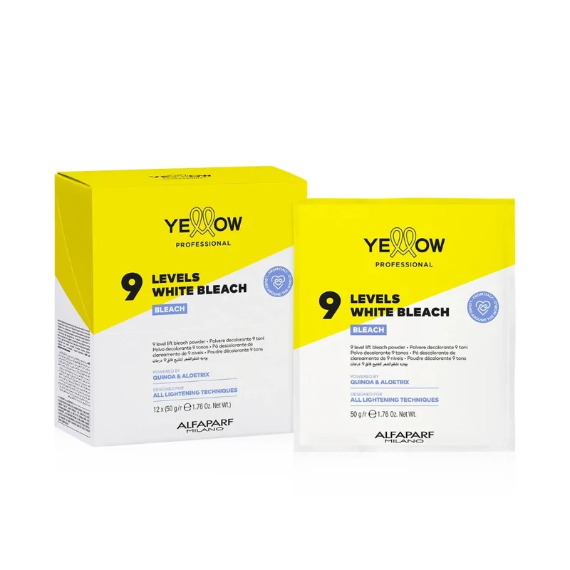 ALFAPARF YELLOW 9 LEVELS WHITE BLEACH 50GR