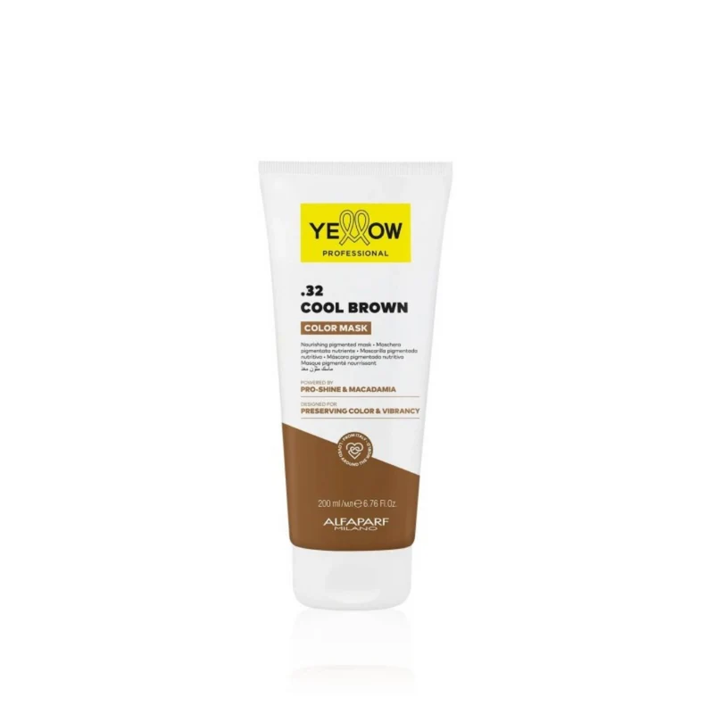 ALFAPARF YELLOW COLOR MASK .32 COOL BROWN 200ML