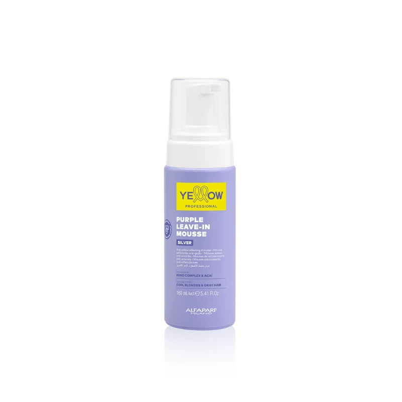 ALFAPARF YELLOW SILVER LEAVE IN MOUSSE 160ML