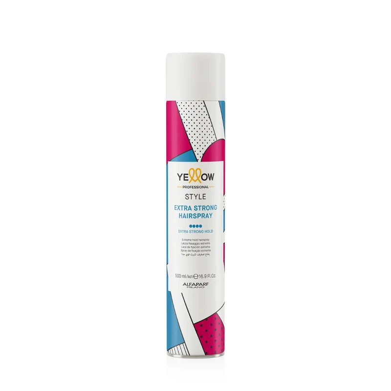 ALFAPARF YELLOW STYLE EXTRA STRONG HAIRSPRAY 500ML