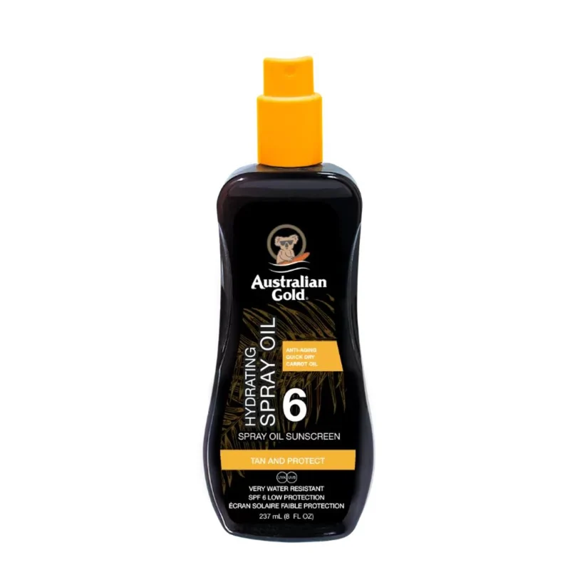 AUSTRALIAN GOLD HYDRATING SPRAY OIL W/CARROT SPF6 237ML