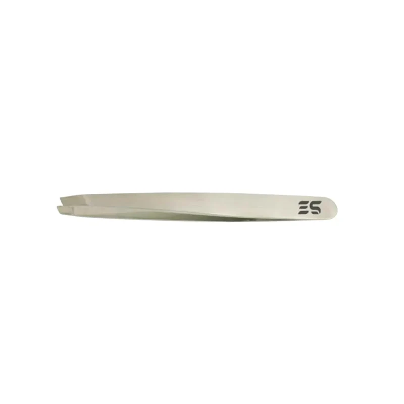 PINZETTA PUNTA OBLIGUA INOX