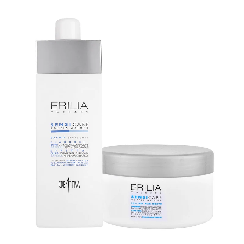 Creattiva Erilia Sensicare Doppia Azione Bagno Bivalente 750ml Sali del Mar Morto 400gr