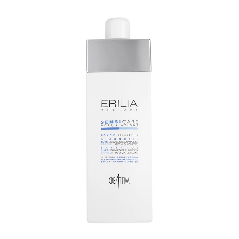 Creattiva Erilia Sensicare Doppia Azione Bagno Bivalente 750ml - shampoo cute grassa e capelli secchi