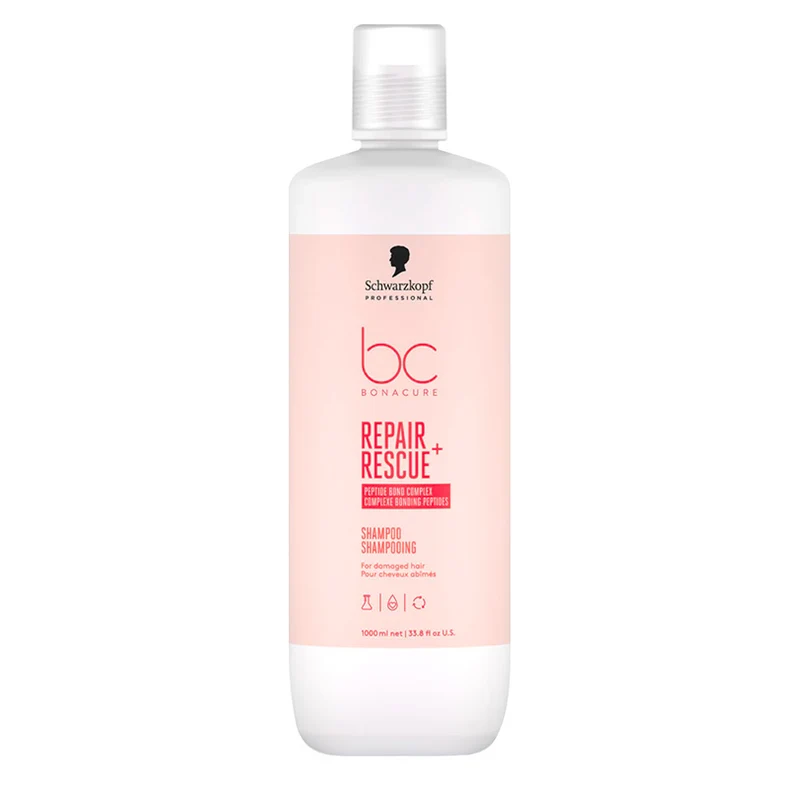Schwarzkopf Professional BC Bonacure Repair Rescue+ Shampoo 1000ml - shampoo ristrutturante