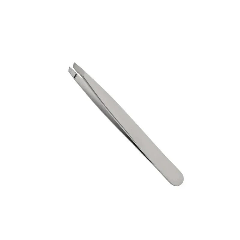 PINZETTA PUNTA OBLIGUA INOX