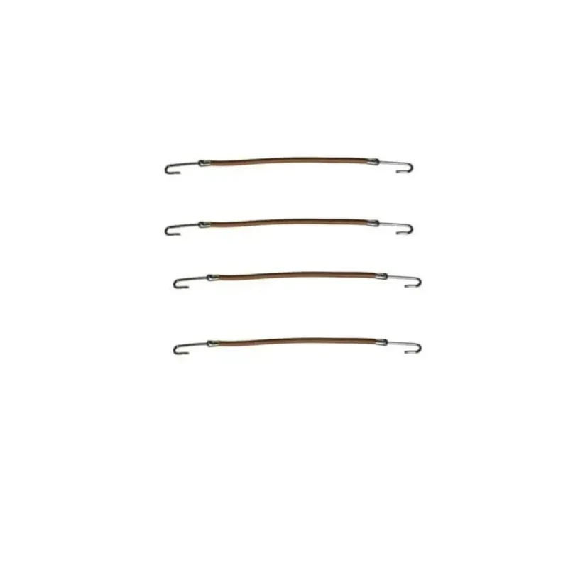 ELASTICINI CON GANCIO MARRONE 4PZ 401.040