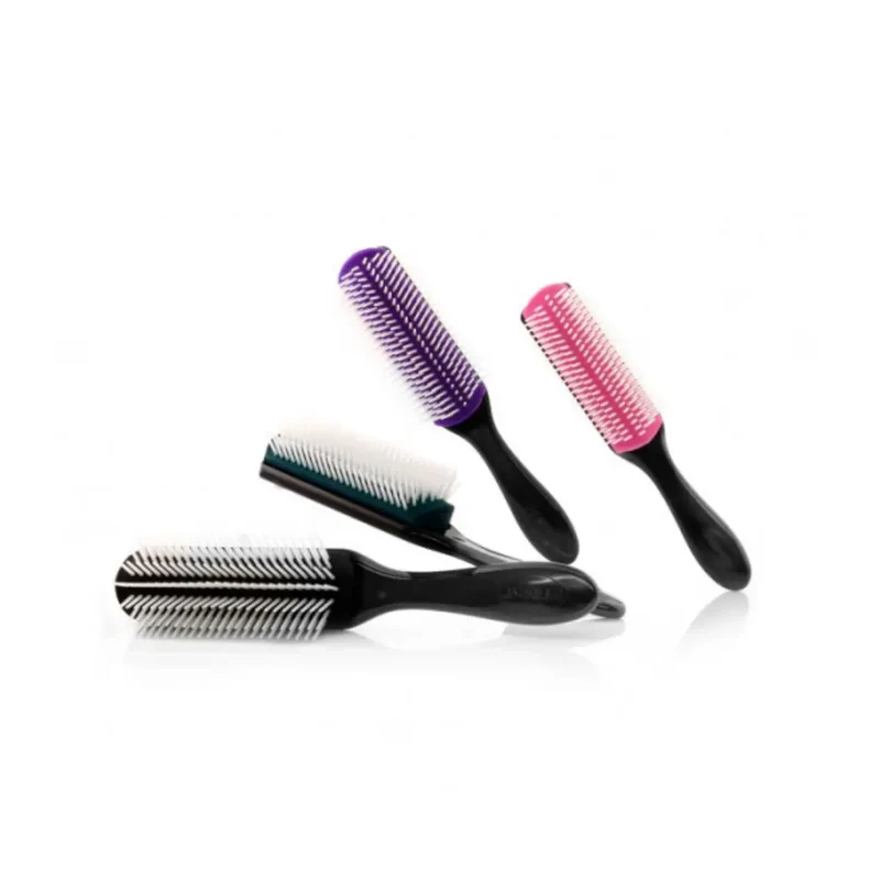 JORGEN SPAZZOLA IN SILICONE 9 FILE BROWN-PINK-PURPLE C658