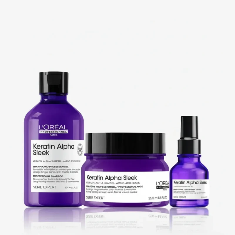 Routine Anticrespo Keratin Alpha Sleek L'Oréal Professionnel