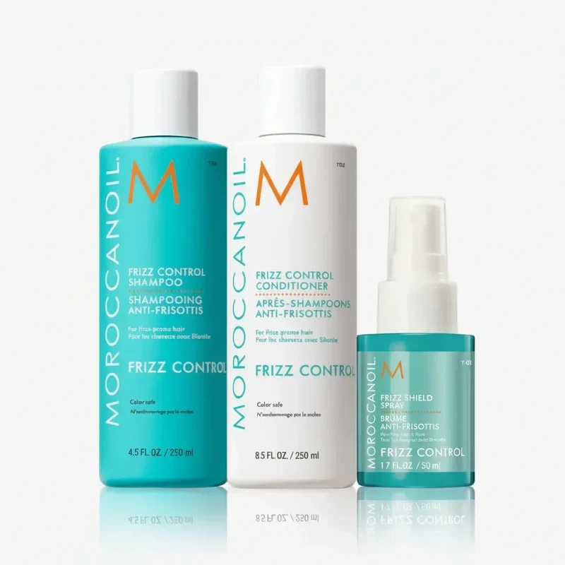 Moroccanoil Set Frizz Control Capelli Crespi 3 Prodotti Shampoo
