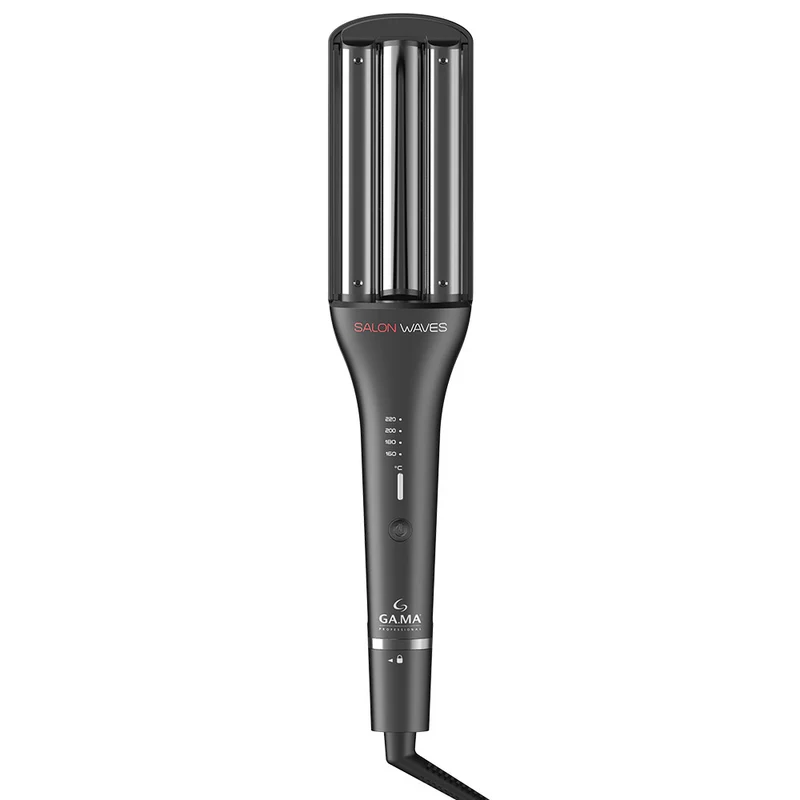 Ga.ma Professional Classic Salon Waves Led - ferro arricciacapelli a tre tubi