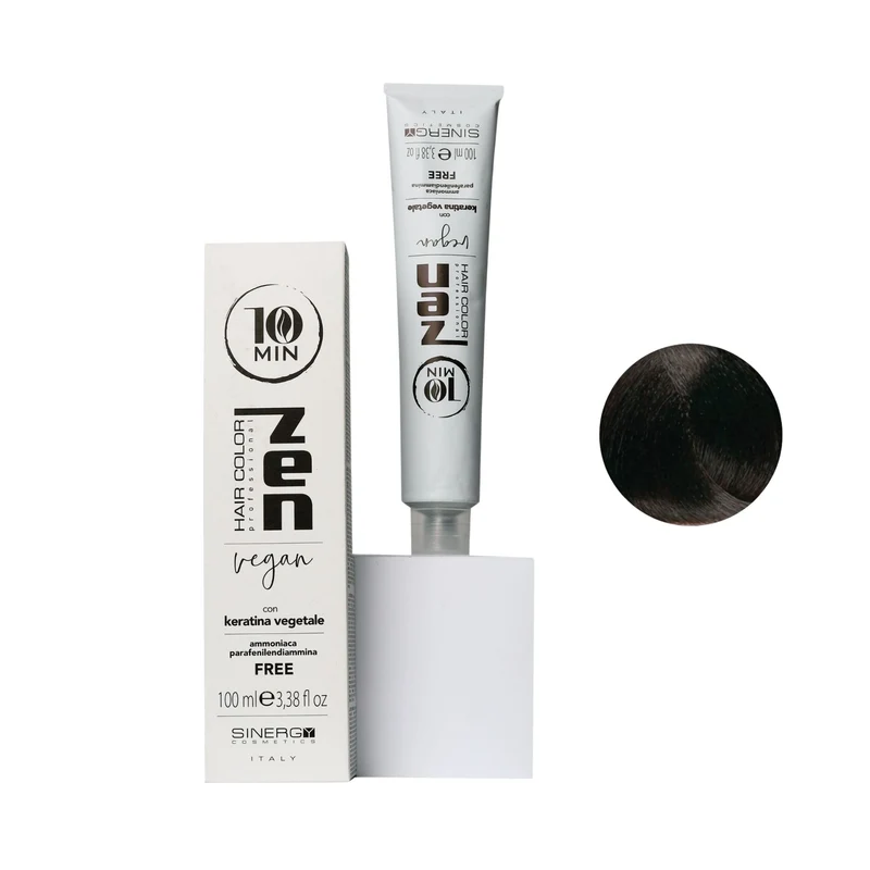Zen Color 10 minuti Keratin Vegetale 5.71 Wengè Free Ammoniaca 100ml