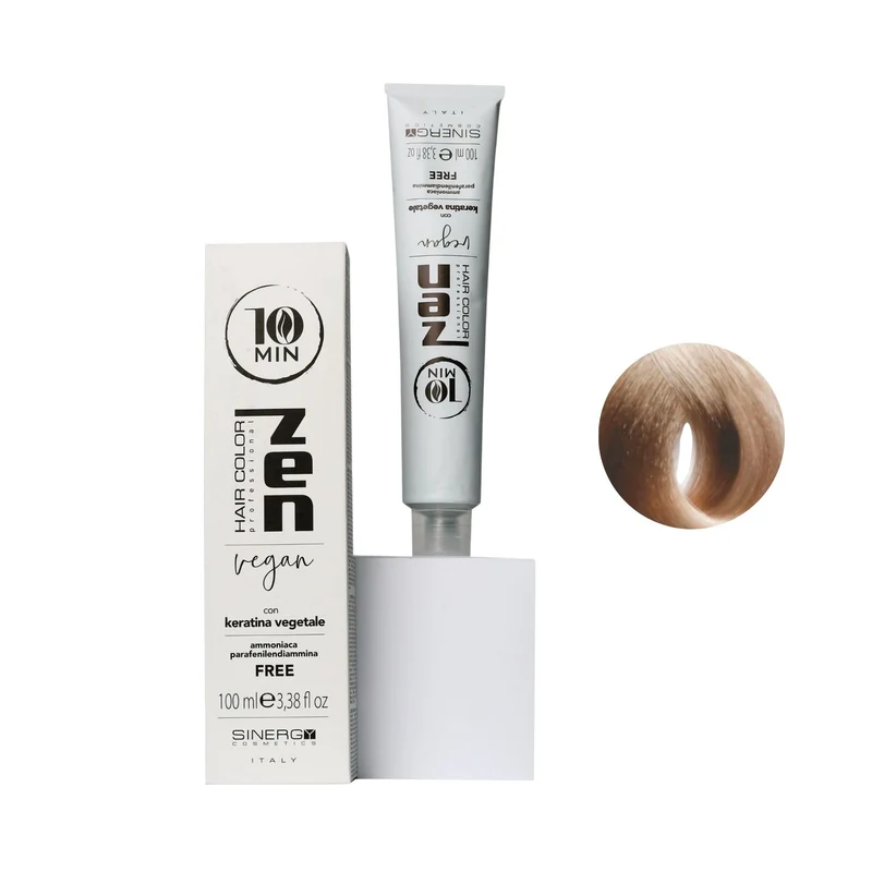 Zen Color 10 minuti Keratin Vegetale 9.1 Biondo Chiarissimo Cenere Free Ammoniaca 100ml