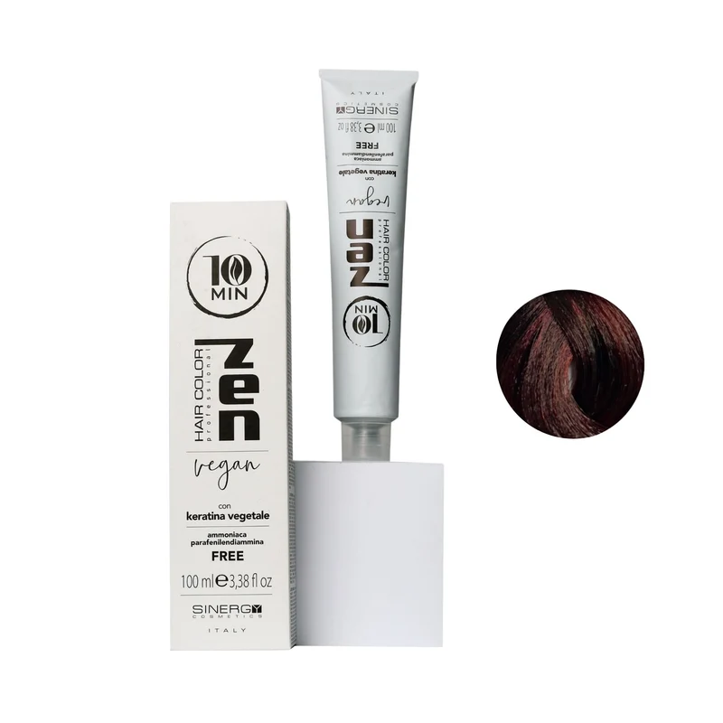 Zen Color 10 minuti Keratin Vegetale 5.5 Castano Chiaro Mogano Free Ammoniaca 100ml