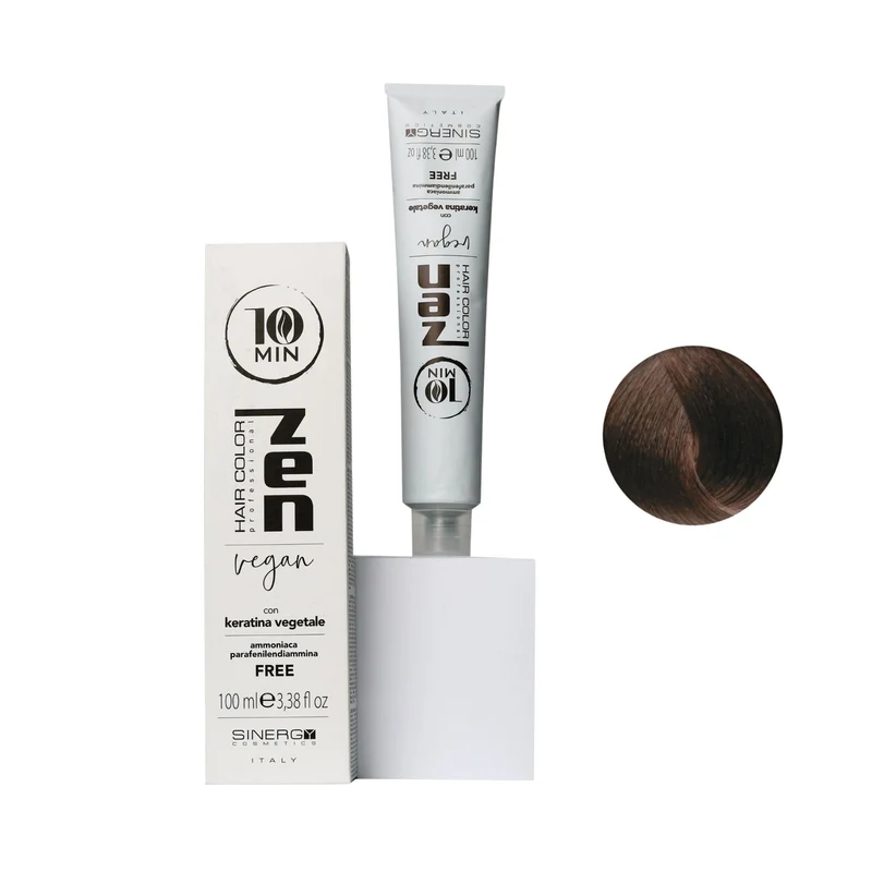 Zen Color 10 minuti Keratin Vegetale 5.0 Castano Chiaro Free Ammoniaca 100ml
