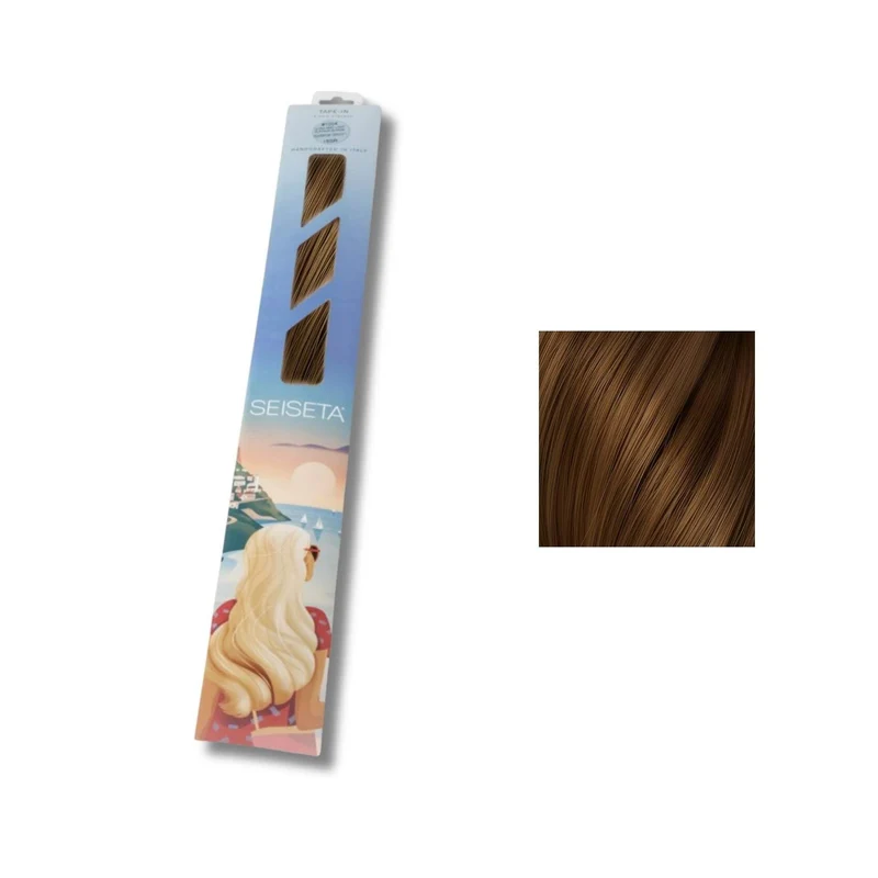 Seiseta Keratin Fusion Classic 17. Biondo Dorato Rame Intenso - Extension Professionali per Capelli Cheratina