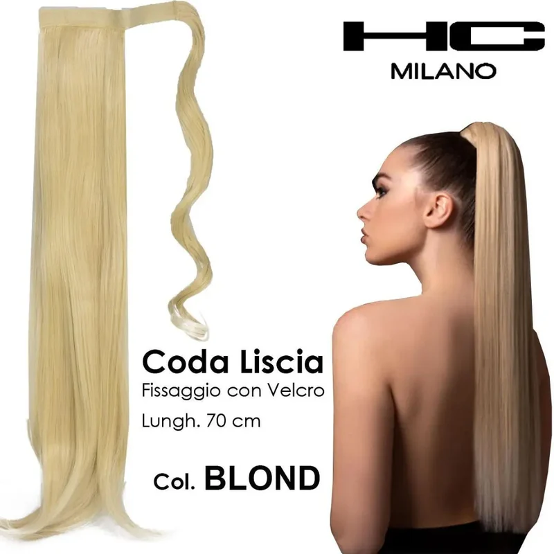 HC MILANO CODA EMILIA FIBRA SINTETICA LISCIA CON VELCRO