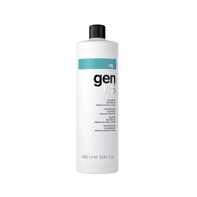 GenUs Milk Shampoo Nutriente Capelli Stressati e Trattati - 1000ml