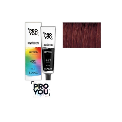 Revlon Proyou the color maker 6.6 castano scuro rosso profondo 90 ml