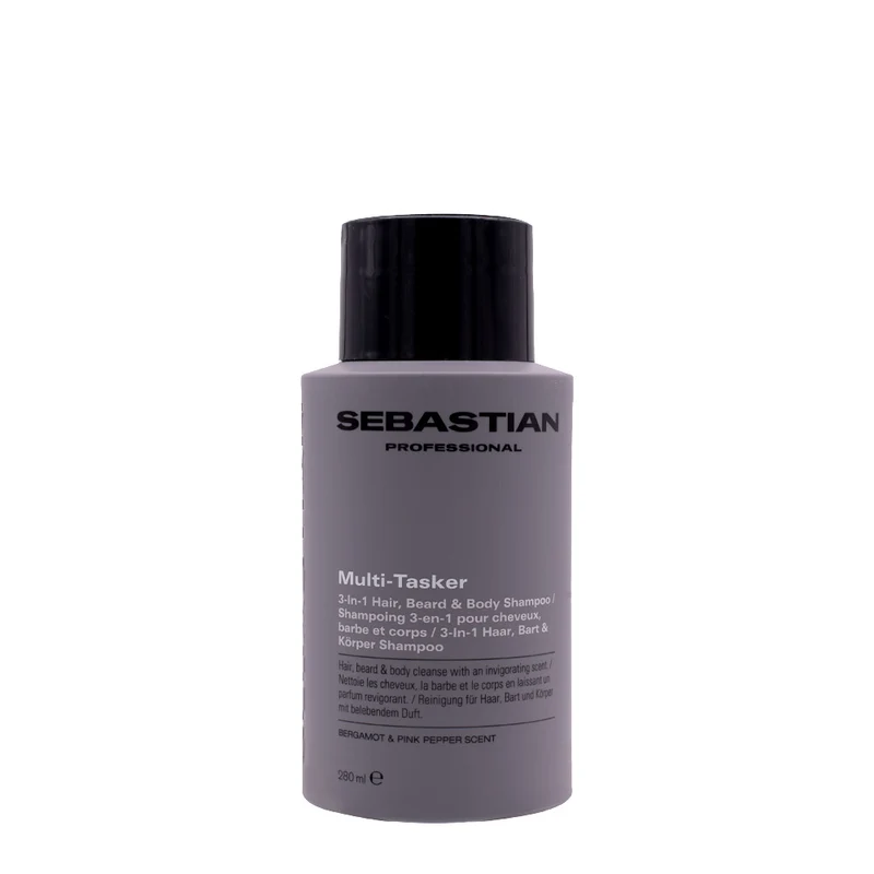 Sebastian Professional Multi-Tasker 3-In-1 Hair Beard & Body Shampoo 280ml - detergente 3-in-1