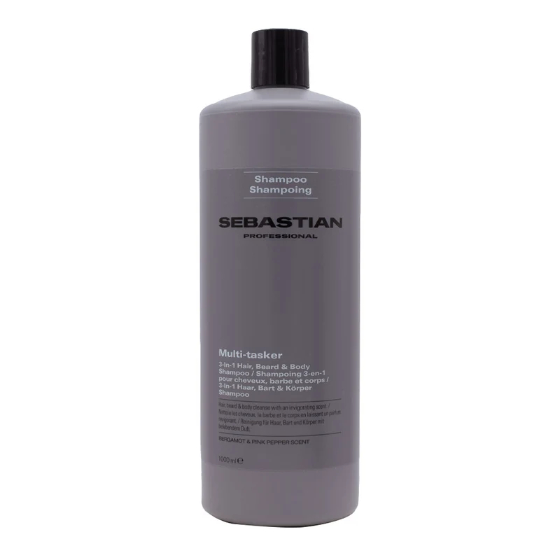 Sebastian Professional Multi-Tasker 3-in-1 Hair Beard & Body Shampoo 1000ml - detergente 3-in-1