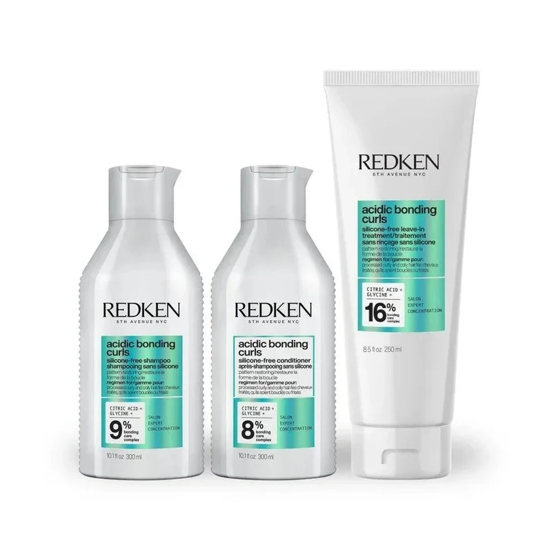 Redken Acidic Bonding Curls trio shampoo conditioner e Treatment