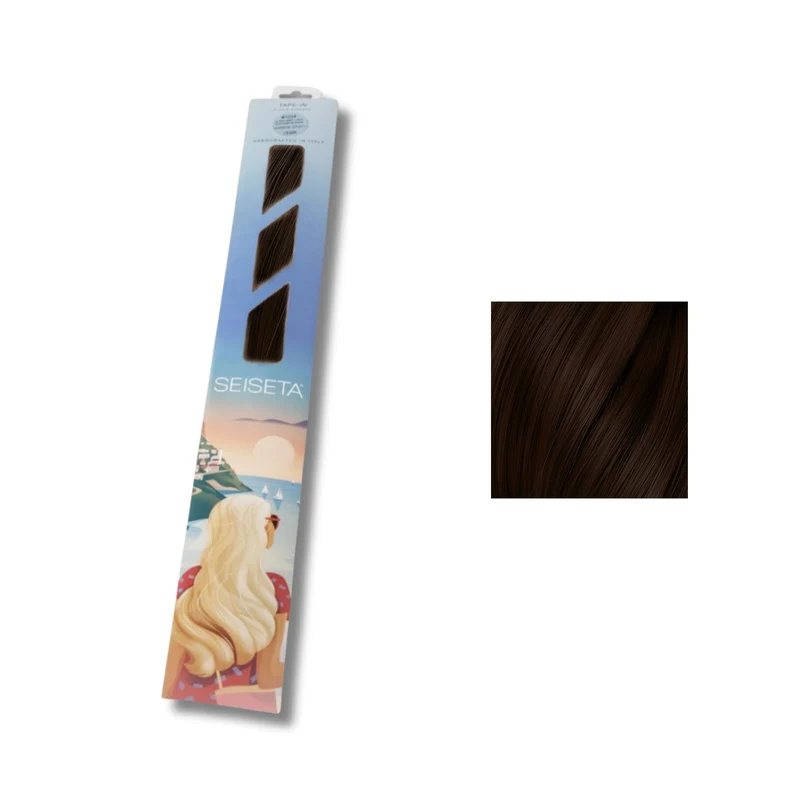 Seiseta Classic Line keratin 6 Castano Chiaro 50/55 cm - Extension Professionali per Capelli Cheratina