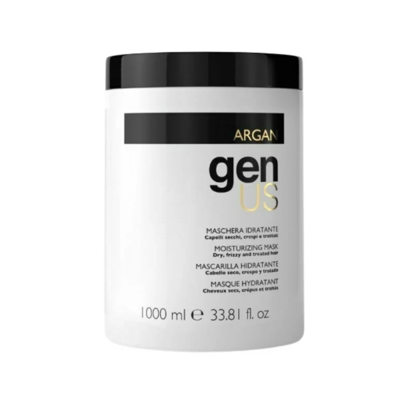 GenUs Argan Maschera Idratante per Capelli Secchi e Crespi - 1000ml