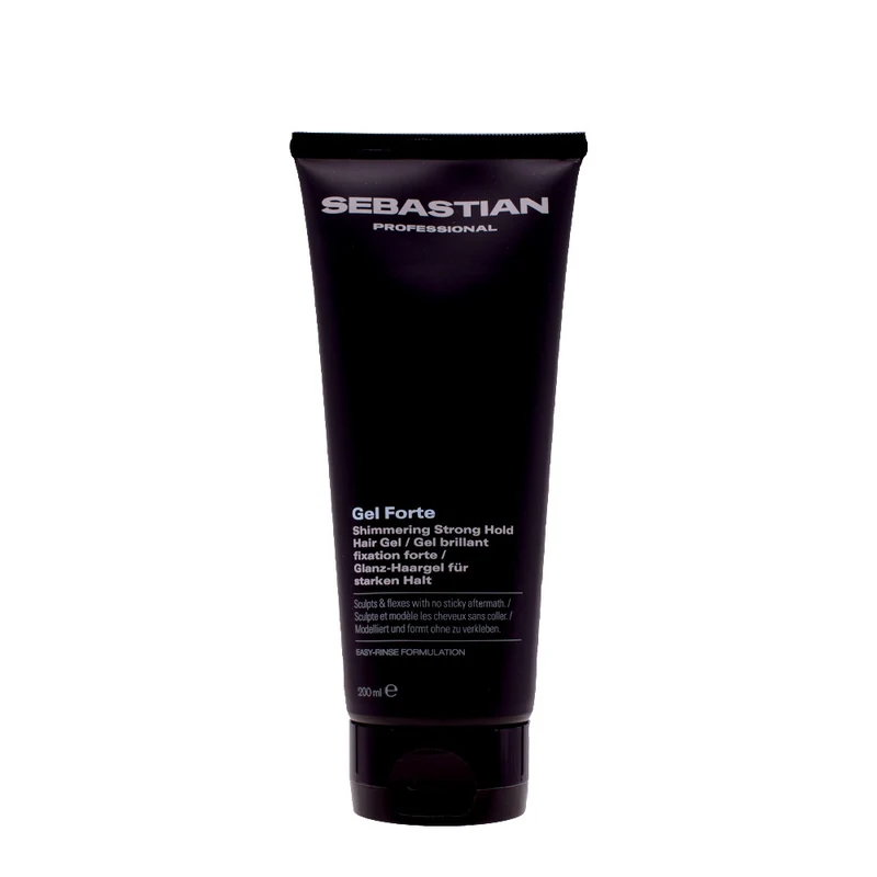 Sebastian Professional Gel Forte Shimmering Strong Hold Hair Gel 200ml - gel lucido tenuta forte