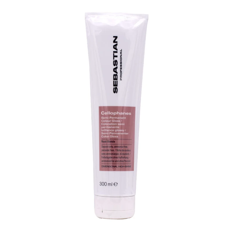 Sebastian Professional Cellophanes Semi-Permanent Color Gloss Rosé Blonde 300ml - gloss illuminante semipermanente