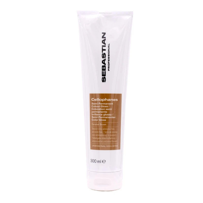 Sebastian Professional Semi-Permanent Colour Gloss Caramel Brown 300ml - gloss illuminante semipermanente