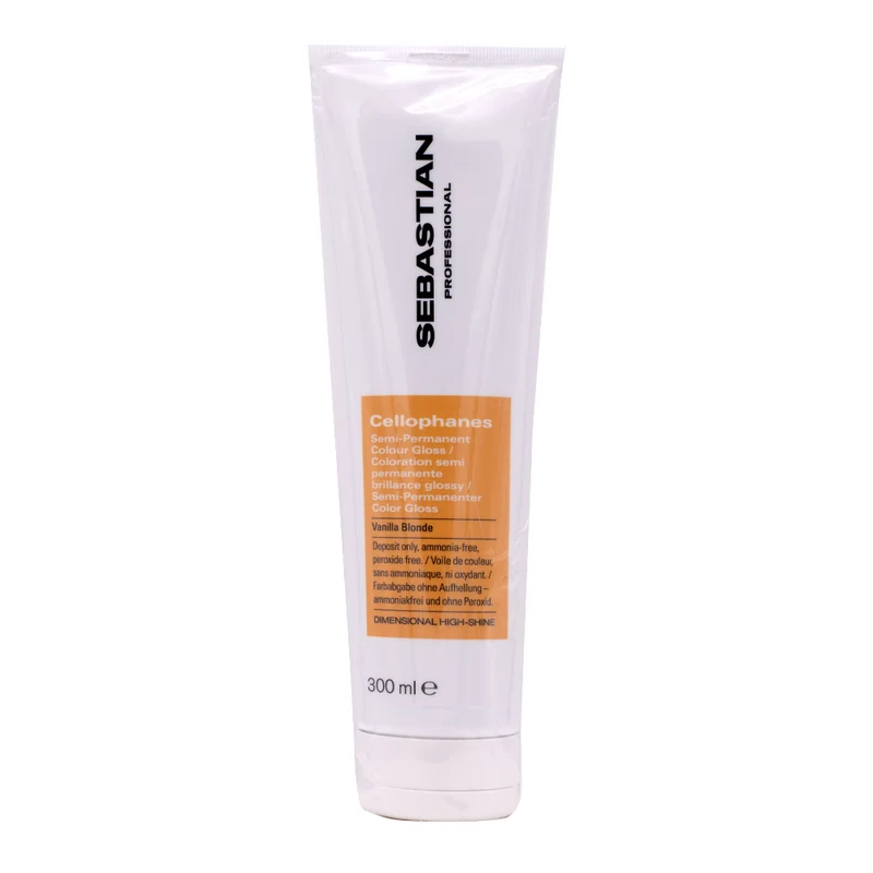 Sebastian Professional Cellophanes Semi-Permanent Colour Gloss Vanilla Blonde 300ml - gloss illuminante semipermanente