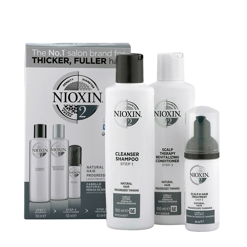 Nioxin Sistema2 Kit completo Anticaduta 150ml+150ml+40ml