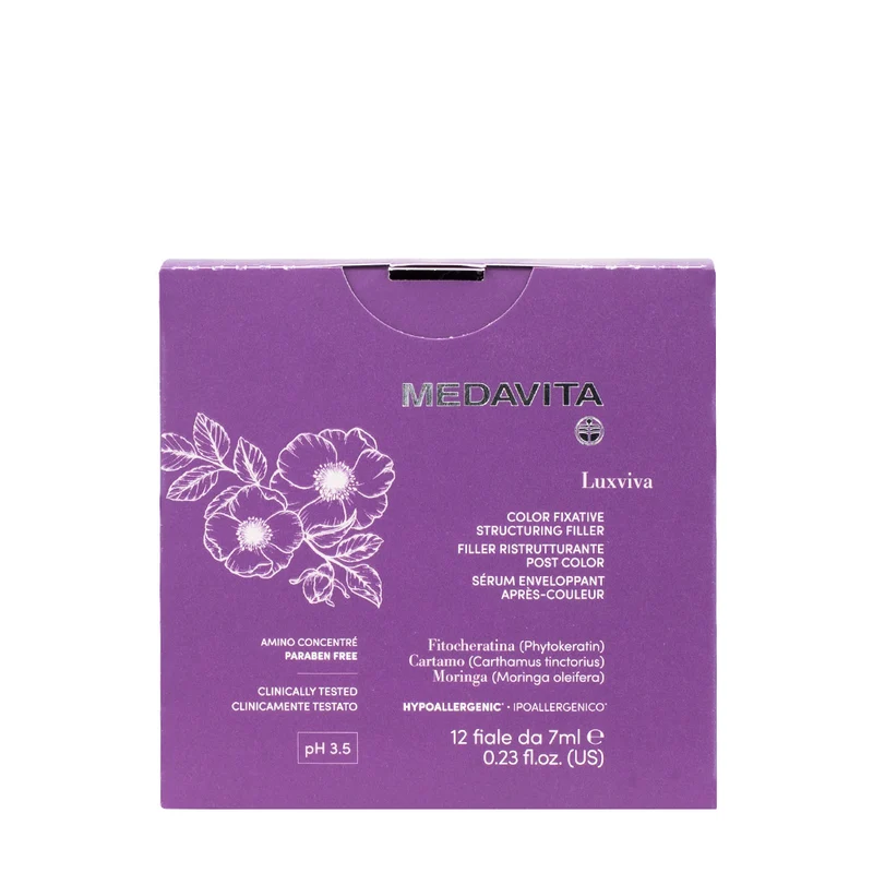 Medavita Luxviva Color Fixative Structuring Filler 12x7ml - fiale ristrutturanti capelli colorati