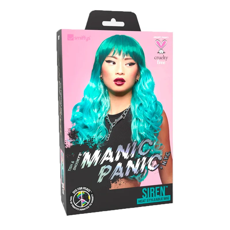Manic Panic Mermaid Ombre Siren Wig - parrucca color azzurro-verde