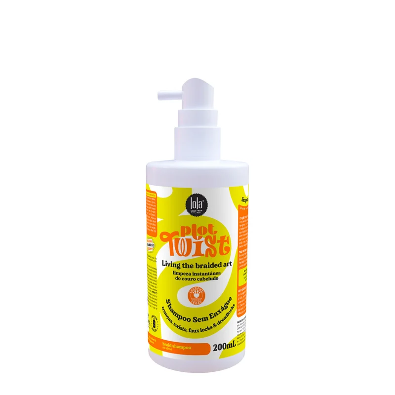 Lola From Rio Plot Twist Living The Braided Art Shampoo Sem Enxágue 200ml - shampoo secco