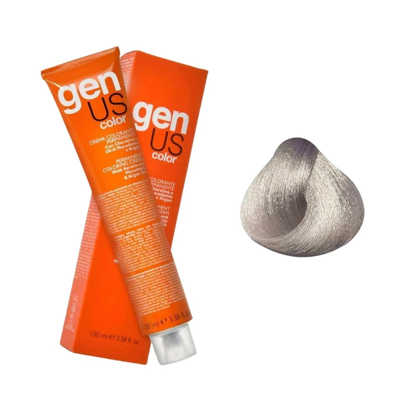 GenUs Color 11.21 Super Biondo Platino Cenere Irisé - Crema Colorante Permanente - 100ml
